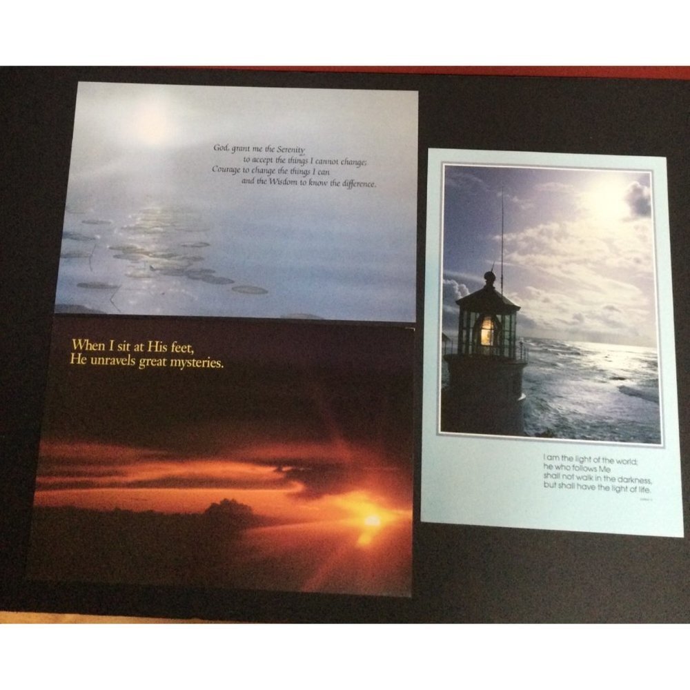 Lot 3 Vintage Argus Inspirational Poster Prints 80s DIY Quotes Office